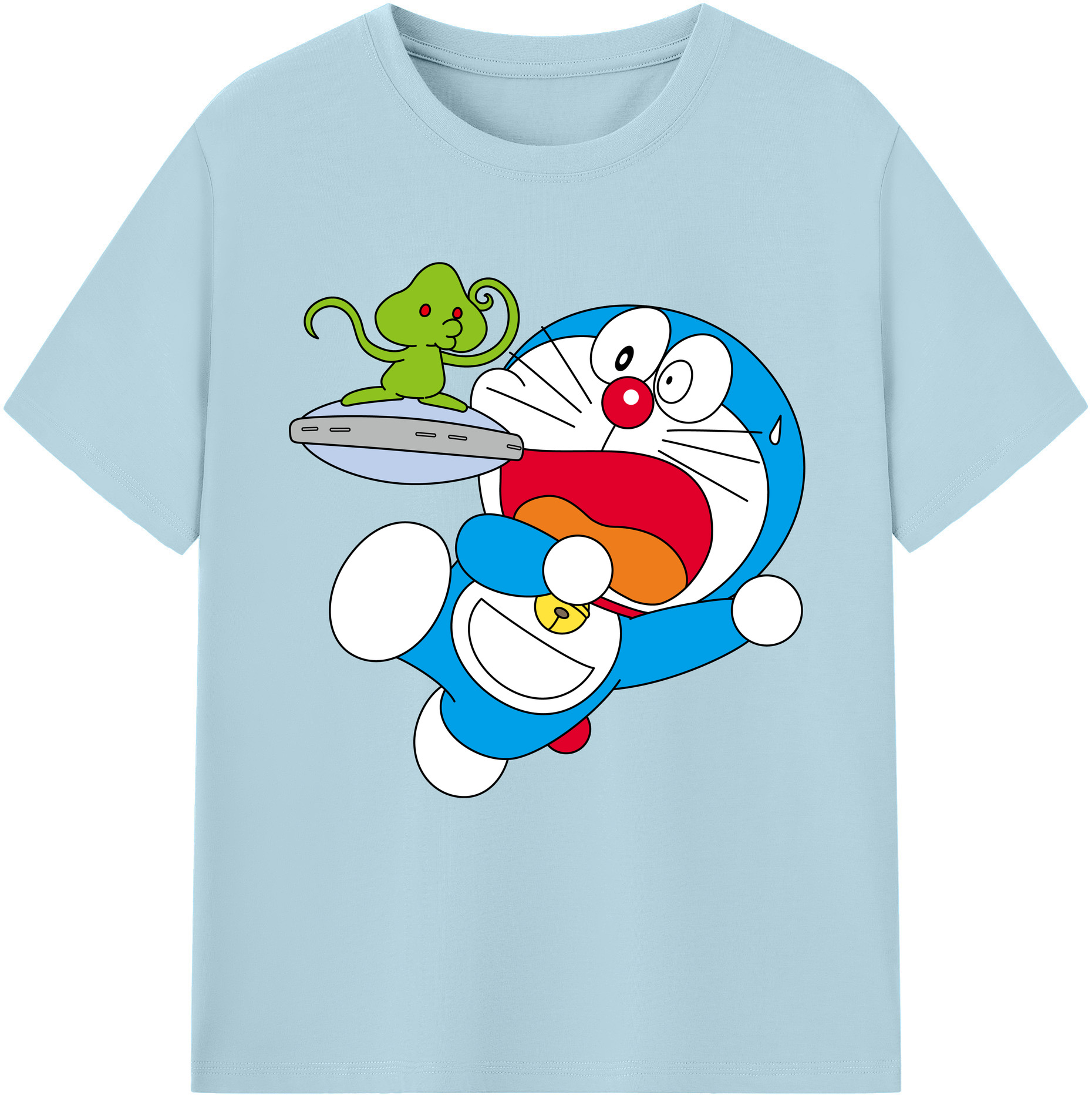 （画像用） ドラえもん Doraemon 綿100％半袖Tシャツ（フロントプリント）